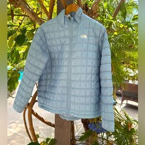 The North Face Sky Blue Quilted Jacket